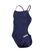 Arena Girl's Team Swimsuit Challenge Solid Swimming Costume Navy BNWT