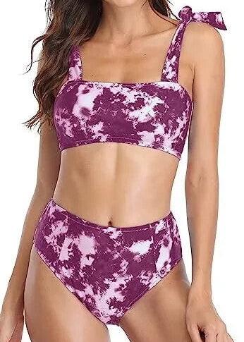 Attraco Women's Padded Knot Bikini Two Piece Swimsuit Swimming Costume BNWT
