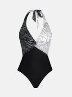 Cupshe Women's Halter Twist Front Tropical Print Swimsuit Swimming Costume BNWT