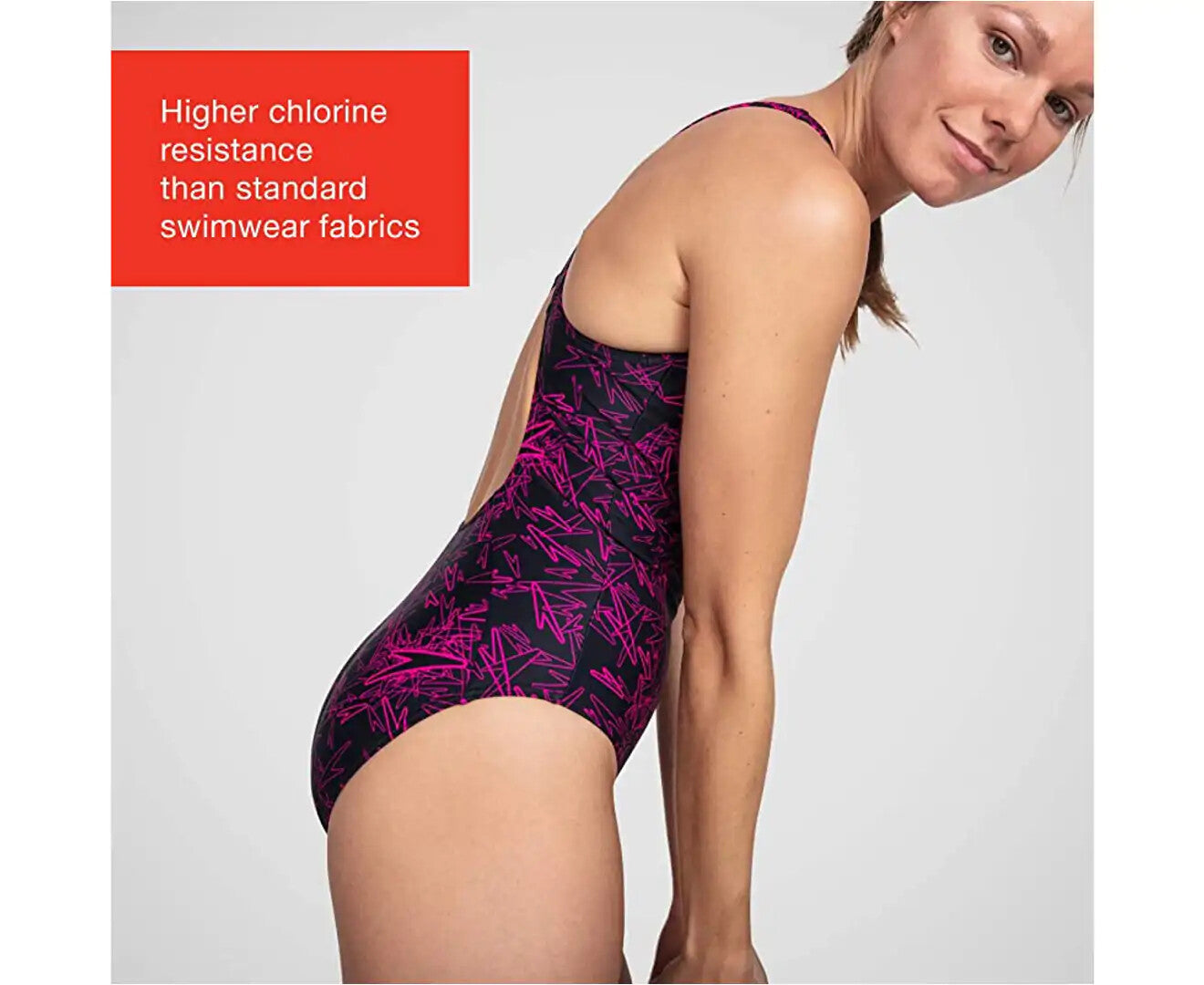 Speedo Women's Boom Allover Muscleback Swimsuit Swimming Costume BNWT
