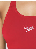 Speedo Women's Endurance+ Medalist Swimsuit Swimming Costume Red BNWT