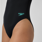 Speedo Women's Racer Zip Swimsuit with Swim Bra Swimming Costume BNWT
