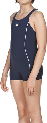 Arena Girl's Combi-Short Finding Swimsuit Swimming Costume Legsuit Navy BNWT