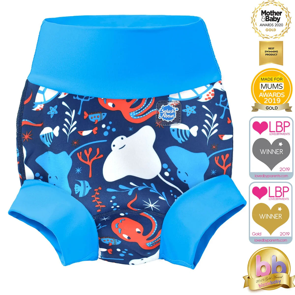 Splash About New Happy Nappy - Reusable Baby/Toddler Neoprene Swim Boys BNWOT