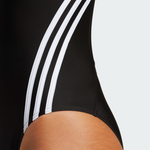 Adidas Women's 3 Bars Stripe One Piece Swimsuit Swimming Costume IB5986 BNWT