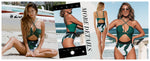 Cupshe Women's Plunge Cut-Out Criss Cross Swimsuit Swimming Costume BNWT