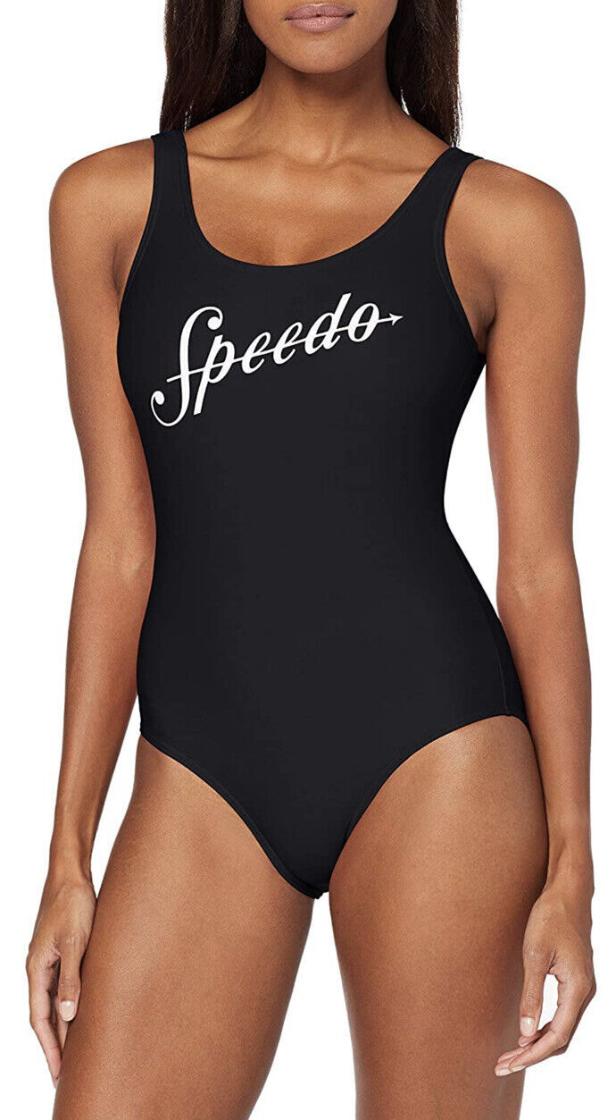 Speedo Women's Shoshin U-Back Swimsuit Swimming Costume Ladies Black BNWT