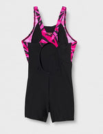 Speedo Hyperboom Splice Legsuit Girl's Swimsuit Swimming Costume Child Kids BNWT