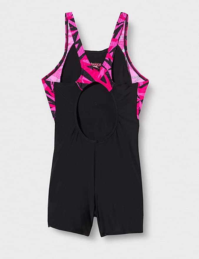 Speedo Hyperboom Splice Legsuit Girl's Swimsuit Swimming Costume Child Kids BNWT