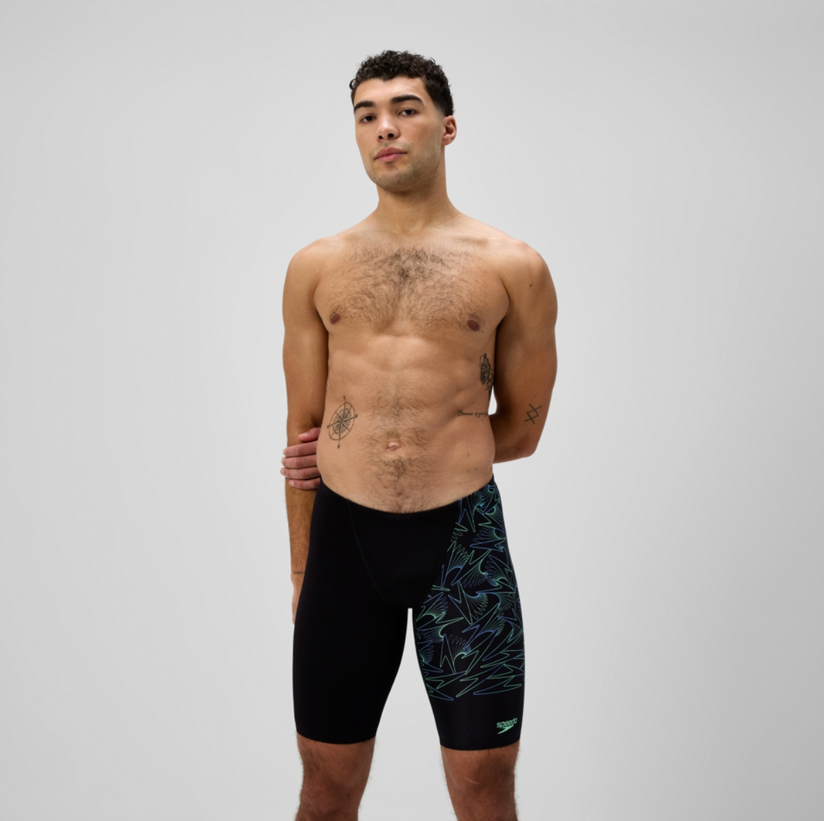 Speedo Men's Hyperboom Splice V-Cut Jammer Swimsuit Swimming Costume Shorts BNWT