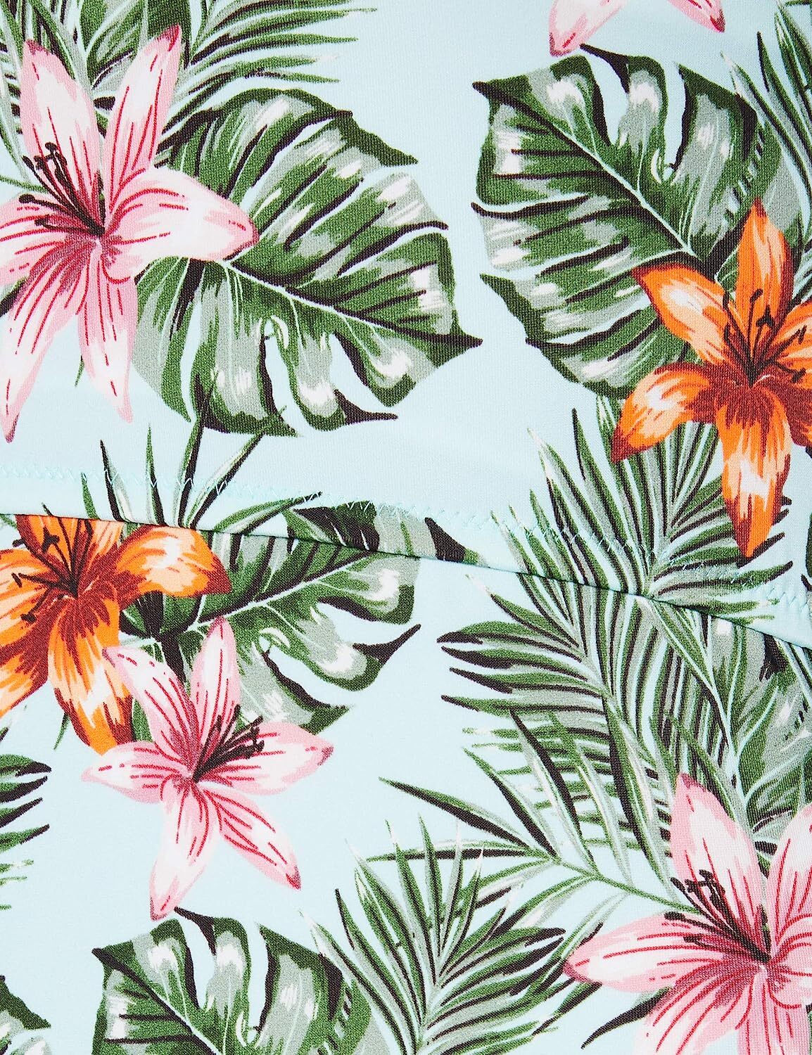 Iris & Lilly Women's Shoulder Cut Out Swimsuit Swimming Costume Tropical BNWT