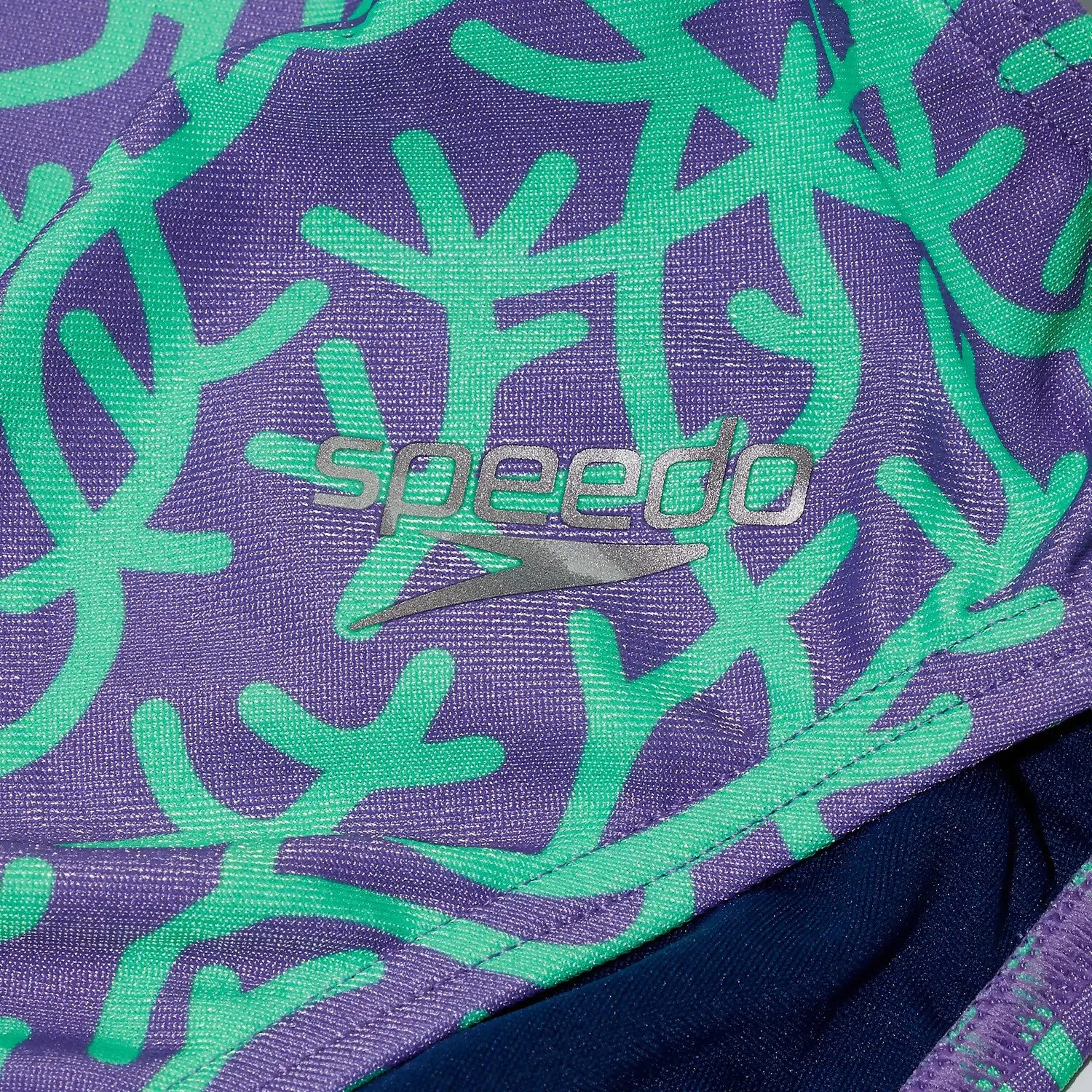 Speedo Womens Allover Digi Club Training Tie Back Swimsuit Swimming Costume BNWT