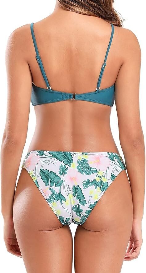 Shekini Women's Scallopped Bikini Swimsuit Swimming Costume Swimwear BNWT