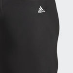 Adidas Girls Solid 3 Three Bars Stripe Swimsuit Swimming Costume IB6009 BNWT