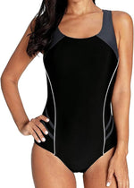 CharmLeaks Women's Padded Colour Block Racerback Swimsuit Swimming Costume BNWT