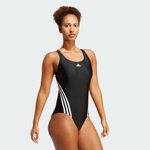 Adidas Women's 3 Bars Stripe One Piece Swimsuit Swimming Costume IB5986 BNWT