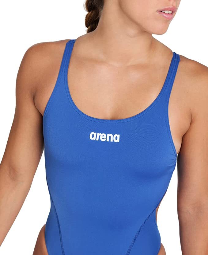 Arena Women's Solid Swim Tech Team Swimsuit Swimming Costume Girl's BNWT