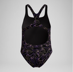 Speedo Girls Hyperboom Allover Medalist Swimsuit Swimming Costume BNWT