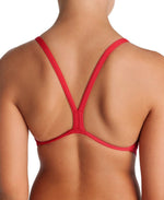 Arena Girl's Team Swimsuit Challenge Solid Swimming Costume Red BNWT