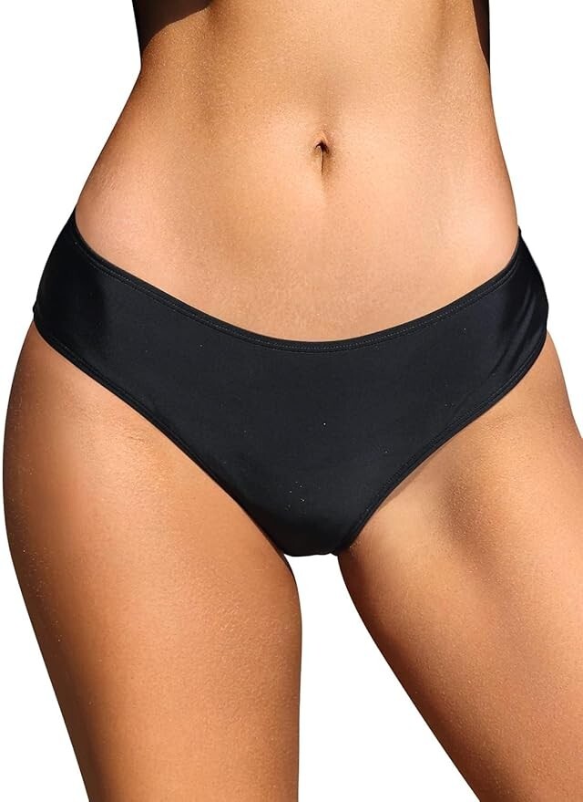 Shekini Women's Medium Waist Bikini Bottom Brief Swimsuit Swimming Costume BNWT