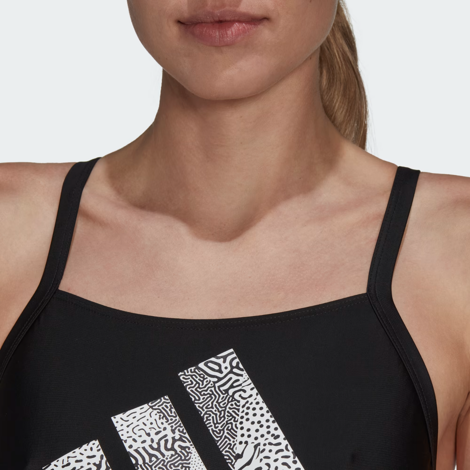 Adidas Women's Big Logo One Piece Swimsuit Swimming Costume HS5316 BNWT