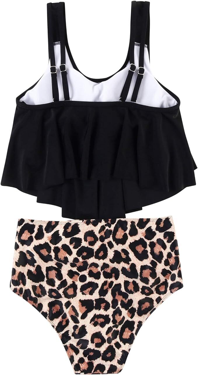 RXRXCOCO Women's Padded Tankini High Waist Swimsuit Swimming Costume BNWT