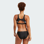 Adidas Women's 3 Bars Stripe Bikini Swimsuit Swimming Costume IB5985 BNWT