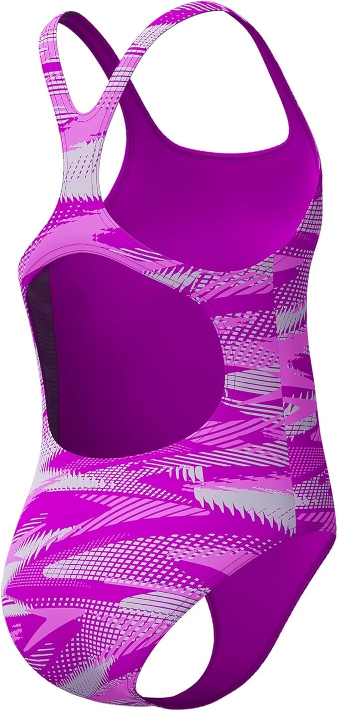 Speedo Girls Hyperboom Allover Medalist Swimsuit Swimming Costume Junior BNWT