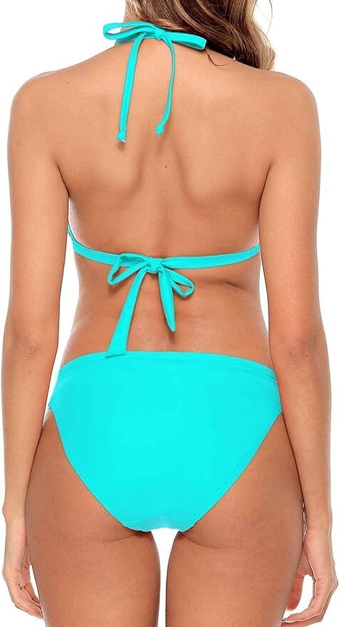 Attraco Women's Padded Bikini Lace Two Piece Swimsuit Swimming Costume BNWT
