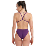Arena Women's Team Challenge Solid Swimsuit Swimming Costume Plum Girls BNWT
