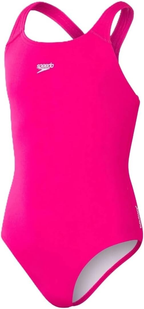 Speedo ECO Endurance+ Medalist Girls Swimsuit Swimming Costume 2025 Pink BNWT