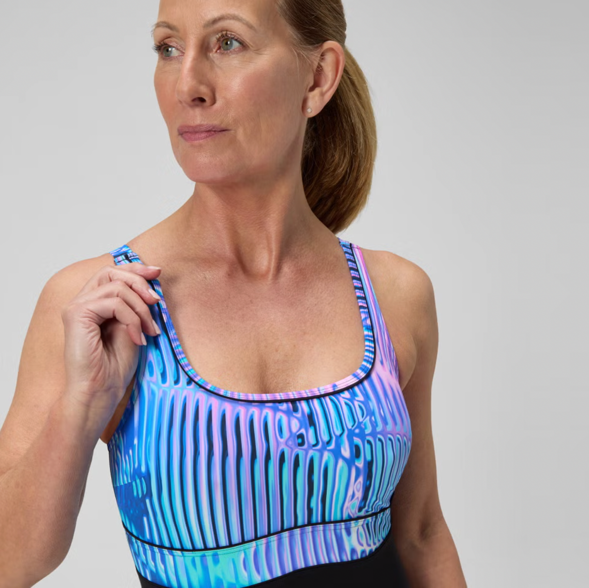 Speedo Women's Shaping Contour Eclipse Swimsuit Swimming Costume Printed BNWT