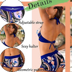 CheChury Women's Padded High Waist Push-Up Bikini Swimsuit Swimming Costume BNWT