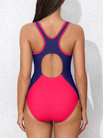 Attraco Women's Padded Colour Block Racerback Swimsuit Swimming Costume BNWT