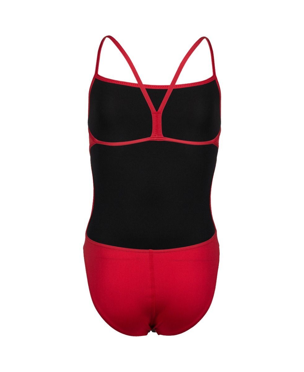 Arena Girl's Team Swimsuit Challenge Solid Swimming Costume Red BNWT