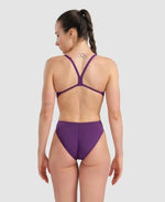 Arena Women's Team Challenge Solid Swimsuit Swimming Costume Plum Girls BNWT