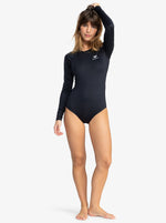 Roxy Women's One Piece Rash Bodysuit Long Sleeved Back Zip Swimsuit UPF50 BNWT