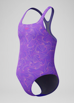 Speedo Girls Hyperboom Allover Medalist Swimsuit Swimming Costume Junior BNWT