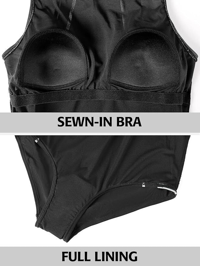 Attraco Women's Padded Racerback Swimsuit Swimming Costume Swimwear BNWT