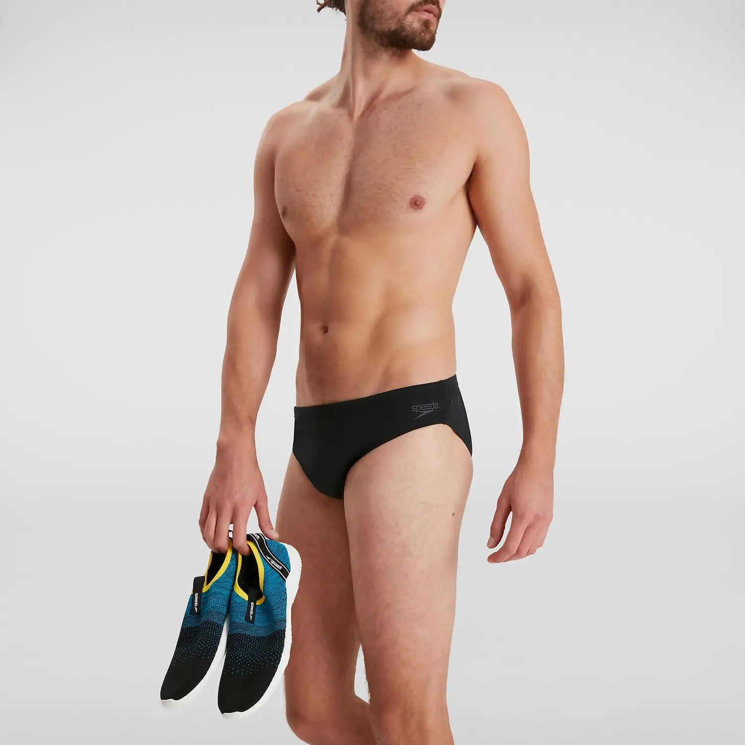 Speedo Men's Eco Endurance+ 7cm Brief Swimming Costume Swimsuit Black BNWT