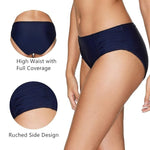 CharmLeaks Women's Medium Waist Bikini Bottom Swimsuit Swimming Costume BNWT
