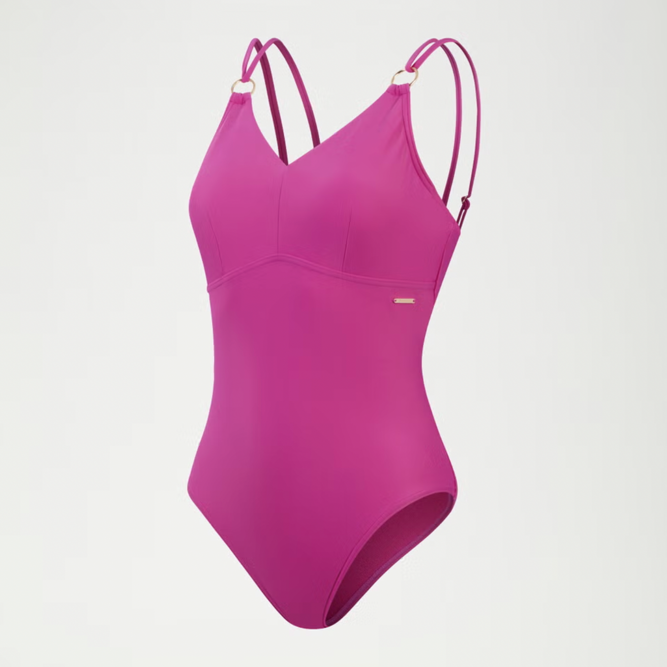 Speedo Women's Shaping Strappy Swimsuit Swimming Costume Swimwear Berry BNWT