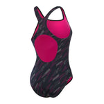 Speedo Women's Hyperboom Allover Medalist Swimsuit Swimming Costume BNWT