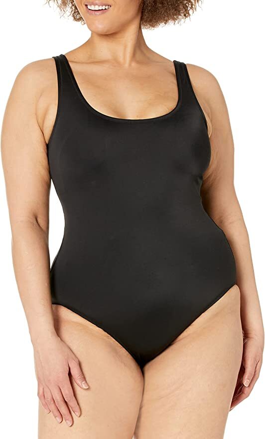 Amazon Essentials Women's One Piece Coverage Swimsuit Swimming Costume BNWT