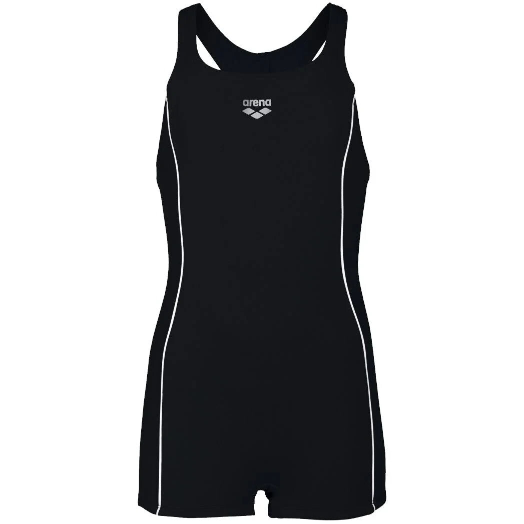 Arena Girl's Combi-Short Finding Swimsuit Swimming Costume Legsuit Black BNWT