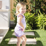 Splash About Happy Nappy Costume Reusable Neoprene Frills Lilac Spring BNWOT