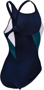Arena Women's V Back Panel One Piece Swimsuit Swimming Costume BNWT