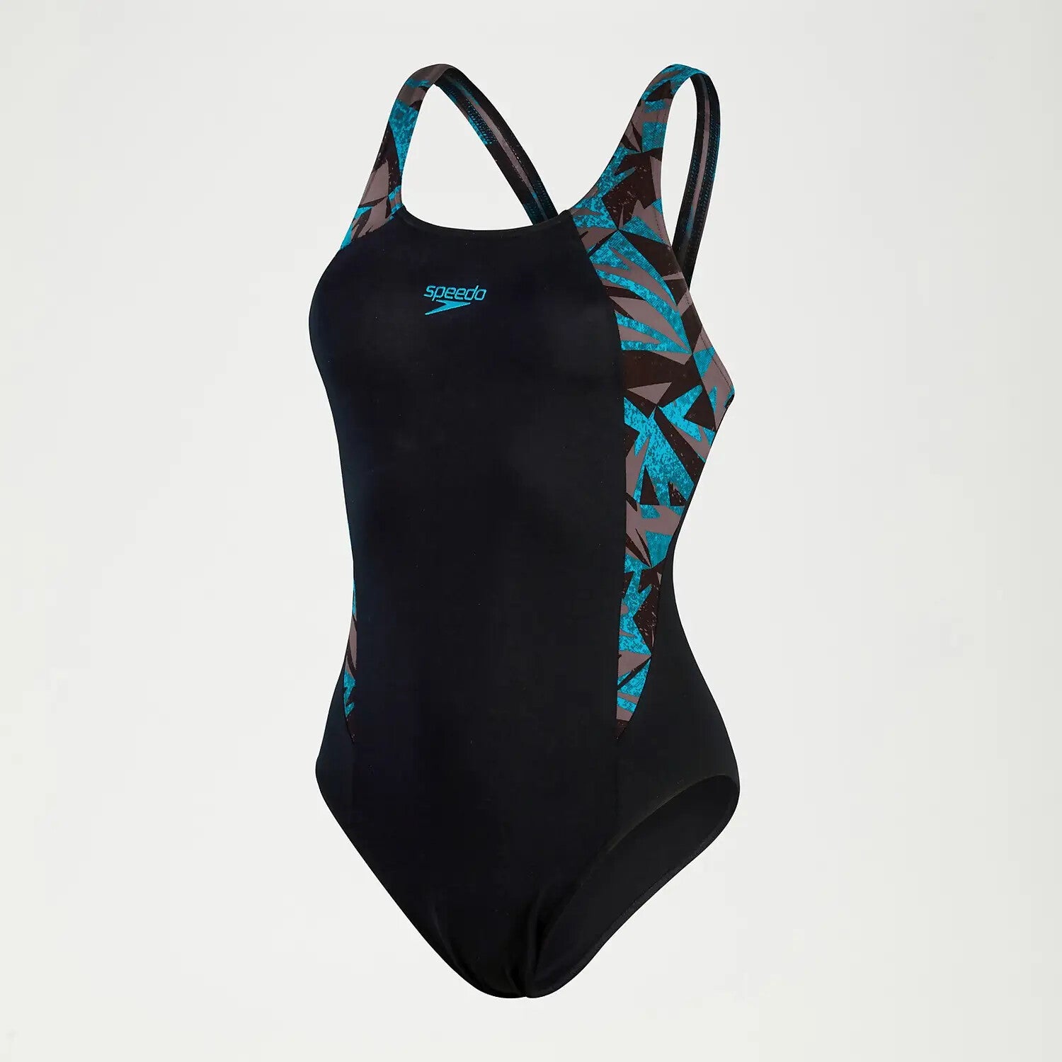 Speedo Women's Hyperboom Splice Muscleback Swimsuit Swimming Costume Black BNWT