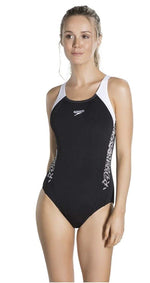 Speedo Women's Boom Splice Muscleback Swimsuit Swimming Costume BNWT