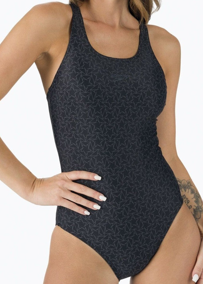 Speedo Women’s Boomstar Allover Muscleback Swimsuit Swimming Costume BNWT